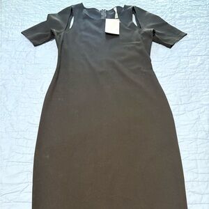 Fabletics Classic Black Midi Dress